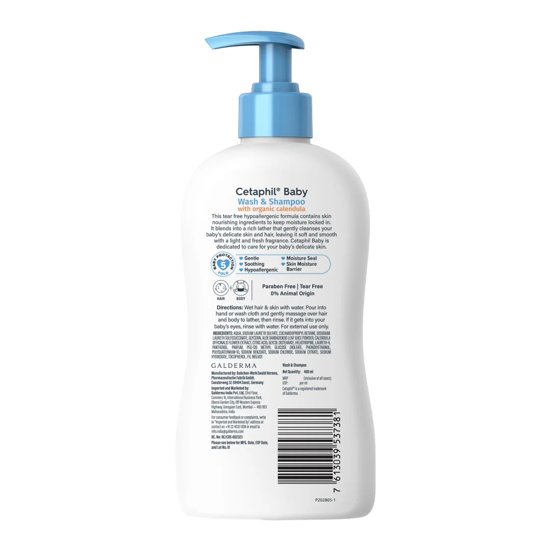 Cetaphil Baby Wash & Shampoo with Organic Calendula - Image 9