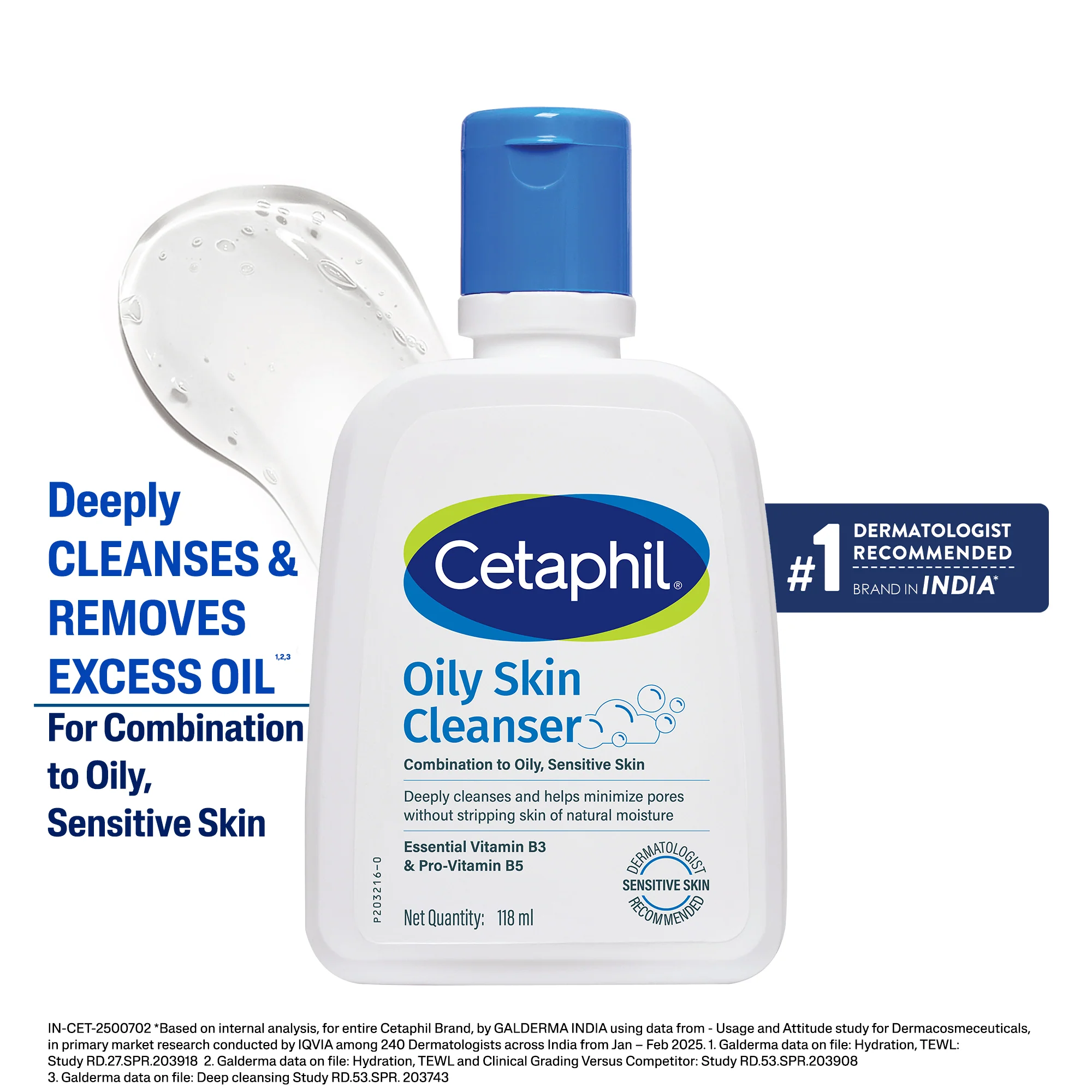 Cetaphil Oily Skin Cleanser 118 ml | Dermat Recommended - Image 3
